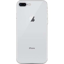 Mopal iPhone 7 Plus / 8 Plus Uyumlu Şeffaf Darbeye Dayanıklı Yumuşak Silikon Telefon Kılıfı Clear Tpu