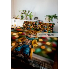 Özel Tasarım Çocuk Tek Kişilik  Nevresim Takımı  Pamuk Saten Antibakteriyel Kaplan,noel,yeni Yıl