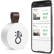 Echo Chicly Termometre Higrometre Kablosuz Bluetooth Dış Mekan Termometresi (Yurt Dışından)