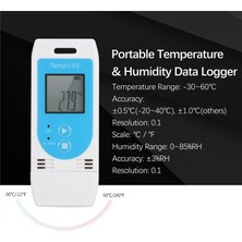 Echo Chicly Tempu 03 USB Tekrar Kullanılabilir Rh Temp Veri Kaydedici Nem Kayıt Ölçer (Yurt Dışından)