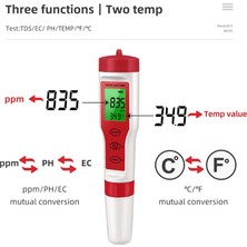 Echo Chicly 4'ü 1 Arada Dijital Su Kalitesi Test Cihazı Ph/tds/ec/sıcaklık Ölçer (Yurt Dışından)