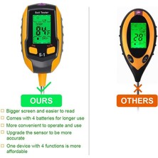 Echo Chicly Toprak Ph Ölçer, Ph/sıcaklık/ışıklı Dijital Bitki Nem Ölçer (Yurt Dışından)