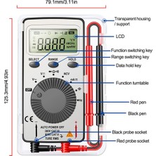 Echo Chicly Dijital Multimetre Otomatik Aralıklı Voltmetre Test Cihazı Voltaj Ölçer (Yurt Dışından)