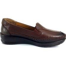 Forelli LINA 55022-H Taba Kadın Günlük Deri Comfort Ayakkabı