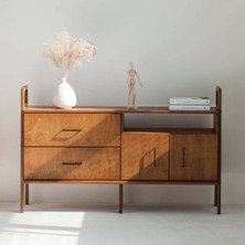 Woodesk Holz Ahşap, Dolap ve Konsol, 140 x 90, Tik Renk, CPT4681-140