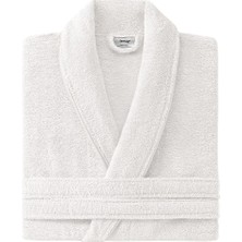 Yataş Essentials Yüksek Su Emici %100 Pamuk Penye Dokulu Bornoz - Ekru