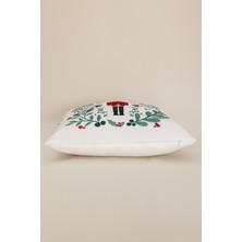 Charm Kurşun Asker Baskılı Beyaz Kırlent 43X43 35264A