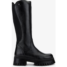 Valmenti Kadın Deri Siyah Floter Casual Çizme 322 2251804 Bn Czm SK24-25 Sıyah Fltr