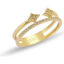 ÇGK KUYUMCULUK  Ikili Altın Yüzük CGKYZK0258