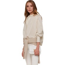 Escada Sport  Dar Paça Yüksek Bel Pamuklu Jean Pantolon