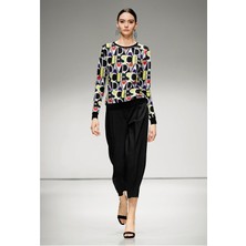 Escada  Yüksek Bel Dar Paça Cepli Havuç Pantolon