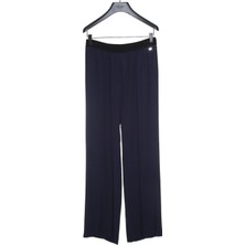 Escada Sport  Beli Lastikli Bol Kesim Cepli Lacivert Pantolon