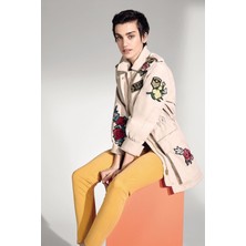 Escada Sport  Dar Paça Pamuklu Kanvas Tekno Pantolon