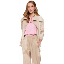 Escada Sport  Deri Görünümlü Lastik Paça Cepli Pantolon