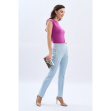 Escada  Dar Paça Fermuarlı Pamuklu Pantolon