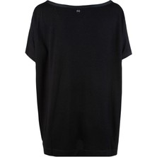 Escada Sport  Piton Desenli Düşük Kol Siyah T-Shirt