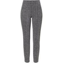 Escada  Kırçıllı Dar Paça Normal Bel Gri Klasik Pantolon