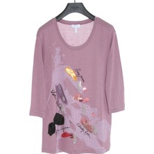 Escada Sport  Truvakar Kol Kürek Yaka Baskılı T-Shirt