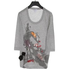 Escada Sport  Truvakar Kol Kürek Yaka Baskılı T-Shirt