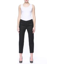 Escada  Dar Paça Düşük Bel Siyah Tüvit Pantolon