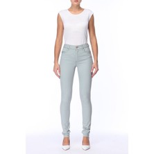 Escada Sport  Dar Paça Mint Yeşili Pamuklu Kanvas Tekno Pantolon