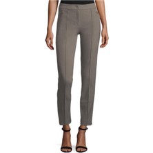 Escada  Yandan Fermuarlı Dikişli Dar Kesim Yün ve Kaşmir Pantolon