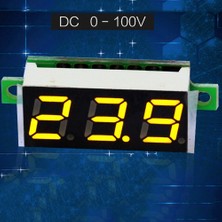 Echo Chicly Dc 0V-100V 0.28 Inç Dijital Voltmetre Voltmetre Volt Araba Mavi (Yurt Dışından)