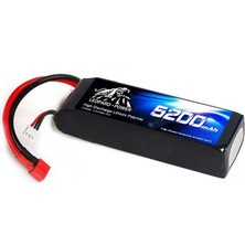 Leopard Power 5200 mAh 7.4V 2S 40C Lityum Polimer Lipo Batarya Pil T Plug