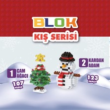 Gokidy Blok Yılbaşı Serisi - Kardan Adam ve Yılbaşı Ağacı