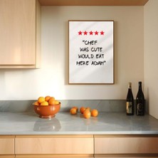 Arthub Chef Was Cute Çerçevesiz Yüksek  Poster,pinterest Mutfak Dekor