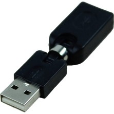 Benagee 2x Siyah USB 2.0 Erkek - USB Dişi 360 Derece Dönüş Açısı Uzatma Adaptörü (Yurt Dışından)