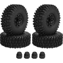 Benagee 4 Adet 120MM 1.9 Beadlock Jant Lastik Seti Trx4 RC4WD D90 ile Uyumlu (Yurt Dışından)