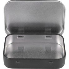 Benagee 95X60X21MM Siyah Metal Kutu Mat Şeker Kutusu Küçük Kutu (Yurt Dışından)