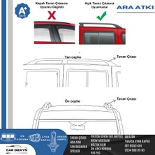 Toyoto Proace City Uzun Şase 2019-2020-2021-2022-2023-2024  Oluklu Port Bagaj Ara Atkı Tavan Barı Gri 2 Adet