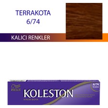 Wella Koleston Single Tüp Boya Saç Boyası Terrakota 6/74