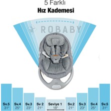 Robaby Otomatik Sallanan Ana Kucağı Elektrikli Ana Kucağı Sallanan Bebek Ana Kucağı Otomatik Ana Kucağı