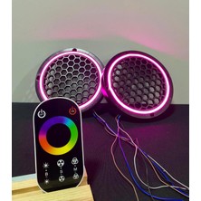 16 cm Dokunmatik Kumandalı Neon Işıklı Midrange Hoparlör Kapağı 1 Takım (2 Adet)