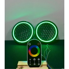 16 cm Dokunmatik Kumandalı Neon Işıklı Midrange Hoparlör Kapağı 1 Takım (2 Adet)