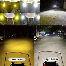 Onomo Motosiklet LED Işık Seti Kedi Gözü Beyaz ve Sarı Renk