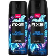 Axe Premium Collection Erkek Sprey Deodorant Blue Lavender 150 ml X2