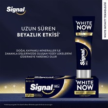 Signal White Now Diş Macunu Gold 3 Kat Işıltı 75 ml X3