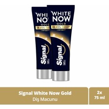 Signal White Now Diş Macunu Gold 3 Kat Işıltı 75 ml X2