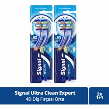 Signal Ultra Clean Expert 4d Clean Diş Fırçası 1+1 Orta X2