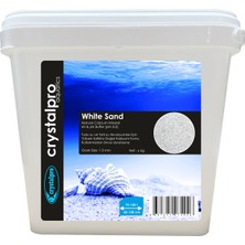 Crystalpro White Sand 6 kg Beyaz Akvaryum Kumu Kalsiyum Karbonat Kum Resif Mercan ve Ciklet