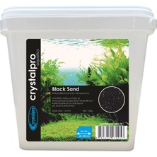 Crystalpro Black Sand 12 kg Siyah Akvaryum Kumu Tatlısu Bitkili ve Tuzlu Su Akvaryumları Için