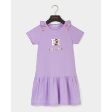 Escada  Düğme Detaylı Logolu Çocuk Elbise