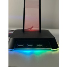 G-Technology St-2 Rgb Kulaklık Tutucu - Kulaklık Standı - Gamer Yayıncı Aksesuar - Siyah