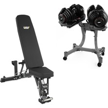 Usr Myra-80 Ayarlı BENCH-2X40 kg Dambıl Seti