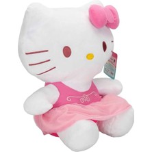 Sunman Pelüş OT180201-A Hello Kitty Pembe Elbiseli Kurdeleli 36 cm