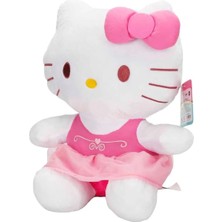 Sunman Pelüş OT180201-A Hello Kitty Pembe Elbiseli Kurdeleli 36 cm